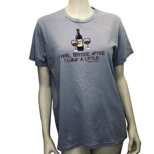 WINE IS LIFE FUN WOMEN T SHIRTS  MD